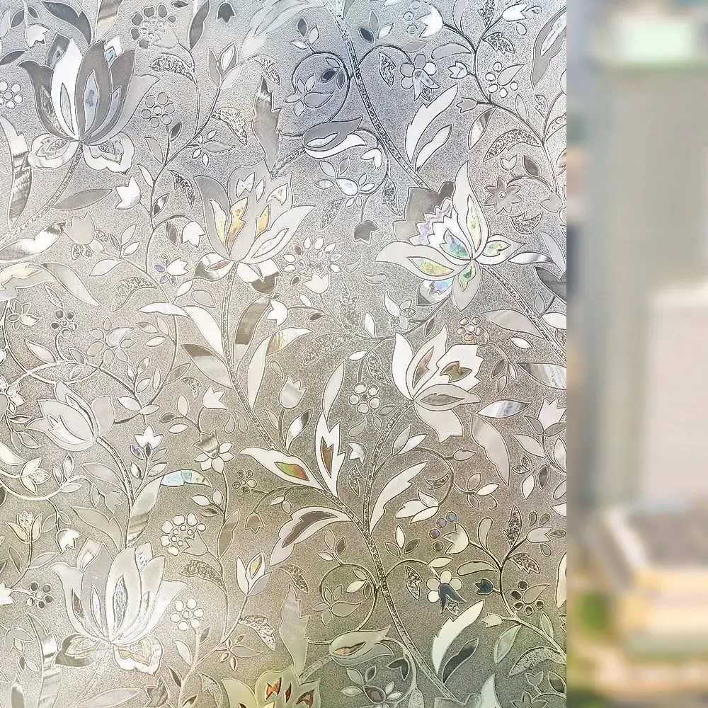 Bonito aspecto extraíble 3d transparente película de ventana estática