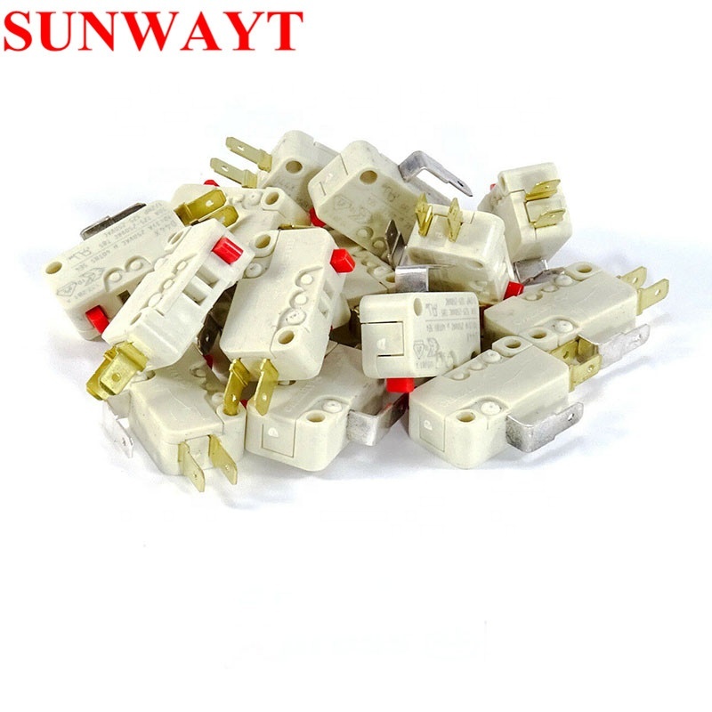 Three Terminal Cherry Microswitch D44X - SPDT, 10A 250VAC Push