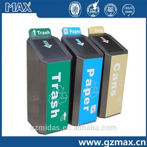 A prueba de herrumbre Lixo grande al aire libre colector polvo bin color códigos para contenedores de residuos - Product Image 4