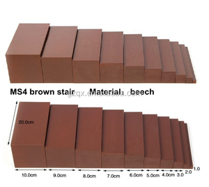Construisez votre propre <span class=keywords><strong>montessori</strong></span> cours <span class=keywords><strong>montessori</strong></span> marron escalier - Product Image 2
