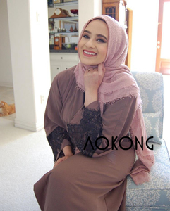 Hijab en crèpe de coton pour les femmes musulmanes, châle froissé, de style islamique, doux et long, premium, 70 couleurs, en vogue - Product Image 3