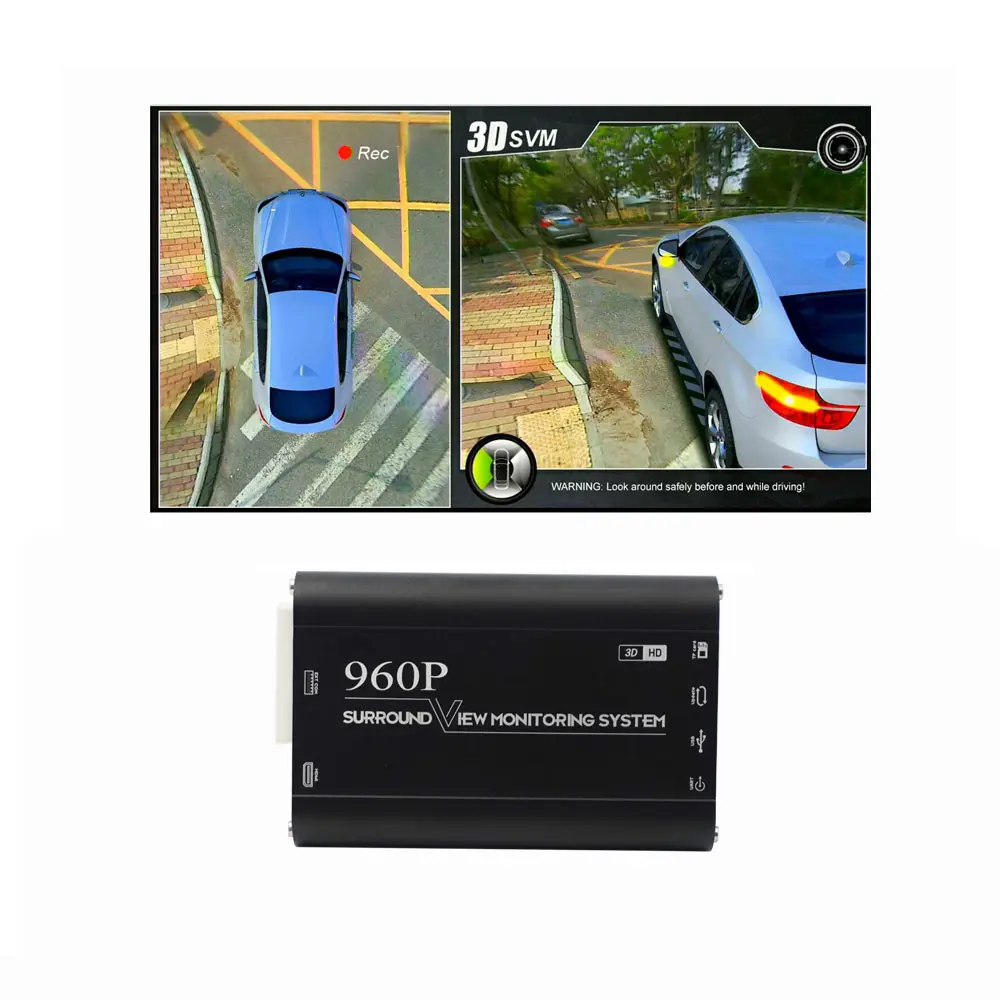 DV360-3D Universal around view car parking system with 4 HD car camera 360 degree car security camera with high quality