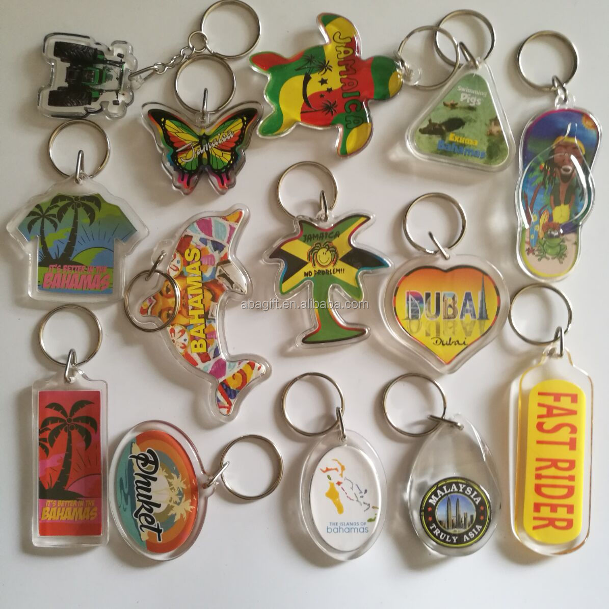 Прозрачная акриловая фоторамка, брелок с индивидуальным логотипом