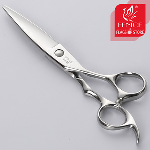 <span class=keywords><strong>Forbici</strong></span> da <span class=keywords><strong>Barbiere</strong></span> a Doppia Lama Larga per Taglio Capelli, Modello Willow, per Destrorsi - Product Image 6