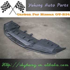 สำหรับเส้นขอบฟ้า <span class=keywords><strong>R34</strong></span> OEM Ni กันชนหน้าริมฝีปากคาร์บอนไฟเบอร์ - Product Image 2