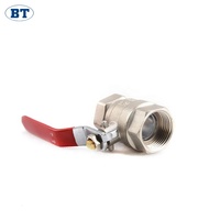 Válvula de Bola de Latón BOTE de Paso Completo CW617N 600 WOG con Recubrimiento de Cromo PN30 de 1/2\" - 4\" Pulgadas para Cierre de Gas, Agua y Aceite