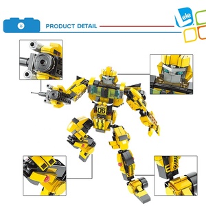 LELE BROTHER Juguetes <span class=keywords><strong>de</strong></span> Construcción <span class=keywords><strong>de</strong></span> Robots <span class=keywords><strong>de</strong></span> Coche <span class=keywords><strong>Creativos</strong></span> para Niños, Bloques <span class=keywords><strong>de</strong></span> Ciudad Hornets - Product Image 3