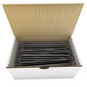 Estacas Metálicas Galvanizadas en Forma de <span class=keywords><strong>U</strong></span> con Parte Superior Cuadrada/Redonda, Clavos para Césped en Forma de <span class=keywords><strong>U</strong></span>, Pasadores para Césped - Product Image 6