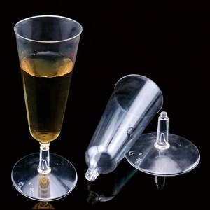 Verres à vin jetables 2oz sans BPA, flûtes à <span class=keywords><strong>champagne</strong></span> en plastique avec design personnalisé - Product Image 2