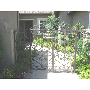 2017 Chất Lượng Cao Tốt Nhất Bán Nhà Nướng Cổng/Kim Loại Hàng Rào Cổng Rào/Rèn Cửa Sắt Thiết Kế - Product Image 5