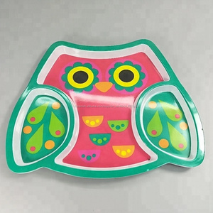 Animal moderno forma su propio diseño personalizado <span class=keywords><strong>de</strong></span> impresión <span class=keywords><strong>de</strong></span> <span class=keywords><strong>melamina</strong></span> <span class=keywords><strong>de</strong></span> la cena <span class=keywords><strong>de</strong></span> Navidad plato dividido - Product Image 1