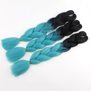Extensiones de cabello trenzado sintético jumbo, dos tonos, 24 pulgadas, 100g, <span class=keywords><strong>para</strong></span> otro cabello <span class=keywords><strong>artificial</strong></span> - Product Image 5