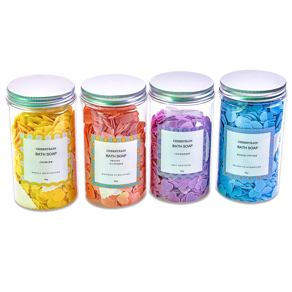 OEM Giữ Ẩm Confetti Bath Thơm Xà Phòng Tắm Confetti Dùng Một Lần Xà Phòng Giấy Cho Du Lịch