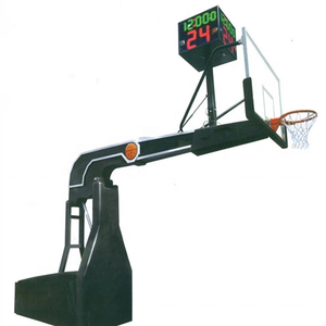 Canestro da <span class=keywords><strong>Basket</strong></span> <span class=keywords><strong>Portatile</strong></span> Standard FIBA per Interni ed Esterni con Regolazione Idraulica e Tabellone in Vetro Temperato - Product Image 5