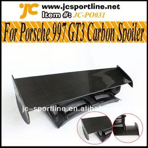 Gt3 style 997 fibre de carbone Becquet coffre Spoiler arrière pour porsche 997 911 GT-3 - Product Image 1