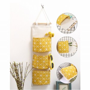 Sacs <span class=keywords><strong>de</strong></span> rangement muraux à 7 poches en coton et lin, pochette imperméable pour porte, organisateur <span class=keywords><strong>mural</strong></span> pour chambre à coucher, <span class=keywords><strong>bureau</strong></span> à domicile - Product Image 5