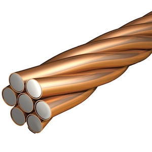 Cable de soldadura de Conductor Cca, muestra gratis subterránea, alambre de Aluminio revestido de cobre de 50mm, alambre de calibre 24 desnudo de bronce sólido, ASTM GB <span class=keywords><strong>CCAS</strong></span> - Product Image 3