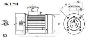 Explosion Proof Motor YB3-112M-2 Fan 4 Kw Explosion Proof Motor