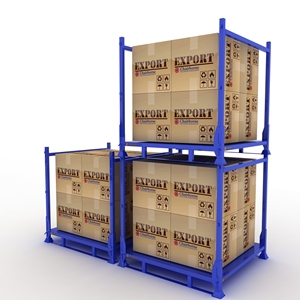 Rayonnage empilables industriel, en acier, robustes, pliables, pour pneus - Product Image 5