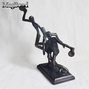 Statue de joueur de tennis de table en fonte Antique, sculpture de joueur de <span class=keywords><strong>ping</strong></span>-<span class=keywords><strong>pong</strong></span> en bronze Vintage - Product Image 5