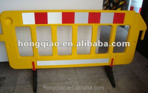 1.95m barriera stradale riciclata gomma per auto 11.5 kg/pz giallo rosso PE barriera di sicurezza stradale temporanea per uso stradale CN;ZHE - Product Image 4