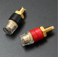 Borne en cuivre pour fiche banane de 4mm, connecteur Jack, amplificateur de câble de haut-parleur