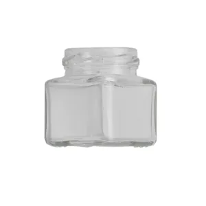 各种类型的60毫升方形玻璃化妆品身体霜罐供应商
