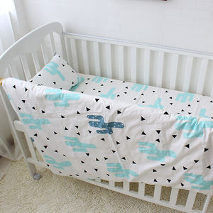 Literie pour bébé 100% coton, ensemble de literie, Super doux, de haute qualité, drap imprimé Cactus, housse de <span class=keywords><strong>couette</strong></span>, populaire, nouveauté - Product Image 2