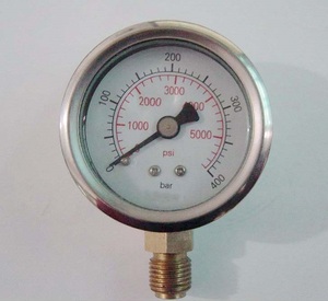 <span class=keywords><strong>40mm</strong></span> EN 837-1 vakum basınç göstergesi 0-25 bar yarım paslanmaz çelik manometre - Product Image 1