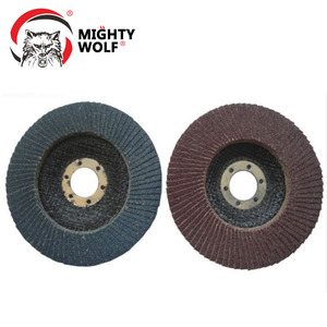 China Memproduksi 72 Halaman Coklat Alumina Resin Bond Red Flexible Vertikal Flap Disc