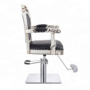 Chaise de barbier de luxe avec serrure, chaise de rasage de <span class=keywords><strong>barbe</strong></span>, vente en gros, chaise de salon de beauté - Product Image 3