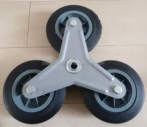 3 arm wheel with six solid wheel used for stair climbing hand trolleys for sale