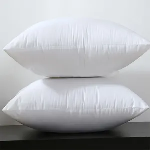 Machine Washable Factory Supply High Quality Super Soft Machine Washable Polyester Duck Feather Down Pillow Custom Square Pillow