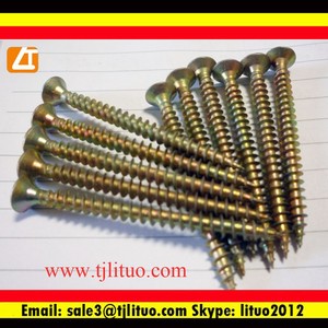 Hot bán duy nhất đôi chìm ván vít tự khai thác MDF vít kẽm mạ kết thúc Metric inch Hệ thống đo lường - Product Image 4