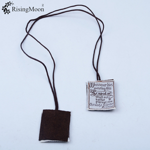 A J rigoroso controllo di qualità fatto A mano in tessuto in poliestere personalizzato religioso scapolare senza medaglia e crocifisso - Product Image 3