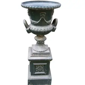 Outdoor Antique Metal Cast Garden Pots