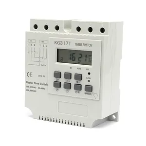 25AMP 380V 3 MOTOR MONOFÁSICO DA BOMBA de ÁGUA AUTOMÁTICA PROGRAMÁVEL INTERRUPTOR DO TEMPORIZADOR DIGITAL COM PARA TRILHO DIN