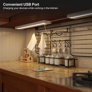 ETL Dimmable 120V AC 12 Inch Portable Plastic Cover Surface Usb Kitchen <strong>Led</strong> Under Cabinet <strong>Light</strong> - Product Image 5