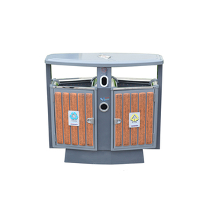 Gỗ Sơn Thép Hai Bên Tái Chế Rác Thùng Rác - Product Image 1