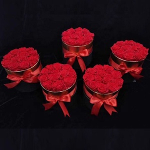 Wholesale Christmas <strong>Easter</strong> Graduation <strong>Gift</strong> Decoration Fresh Flowers High Quality Long Lasting 3-5 Years Beauty in Round <strong>Box</strong> - Product Image 5