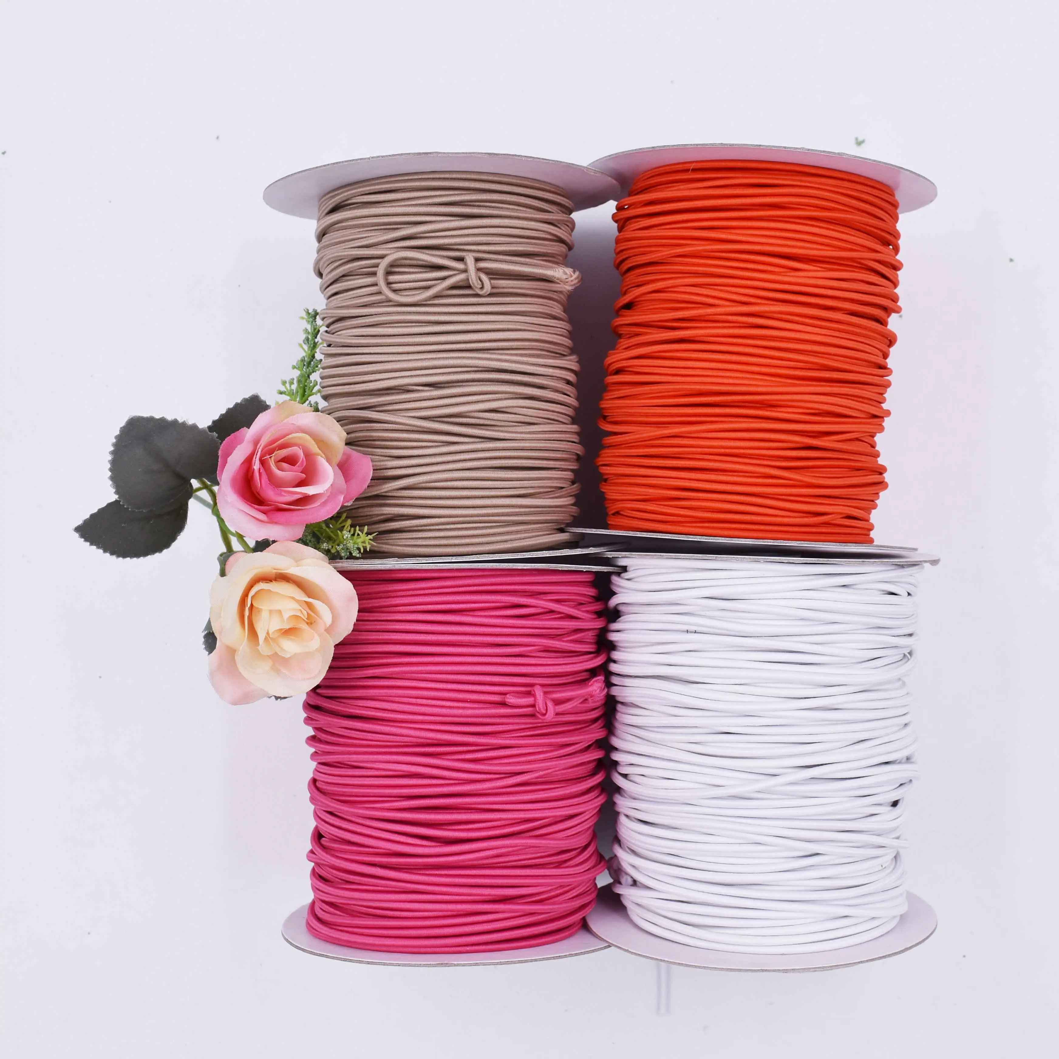 1.5mm 2mm 2.8mm 3mm elastic round solid rubber rope