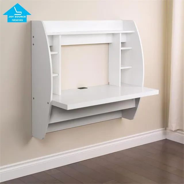 New design MDF wood household wall mount computer desk