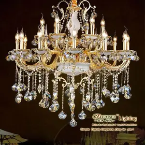 欧式酒店水晶枝形吊灯，传统的优雅大理石枝形吊灯，华丽的宫殿大吊灯吊灯
