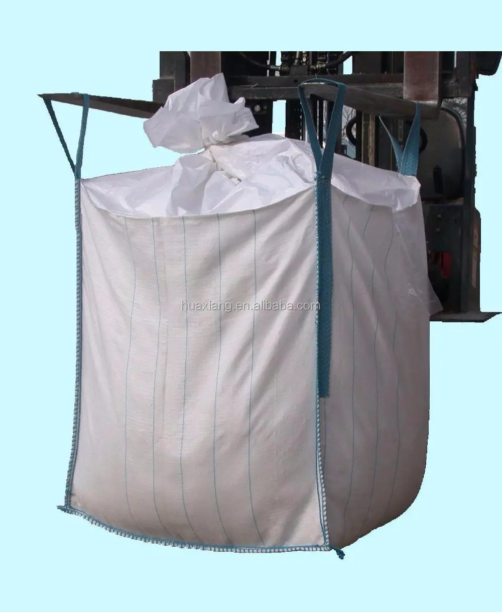 1 Ton Construction Bulk Bag Reusable PP Fibc Jumbo Bag Breathable Sand Ton Fibc Bag