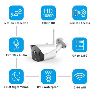 Caméra <span class=keywords><strong>IP</strong></span> Tuya pour la sécurité domestique, application Smart Life, contrôle extérieur, étanche, vision nocturne, IP68, P2P, <span class=keywords><strong>720P</strong></span>, 1080P, Full HD, carte SD - Product Image 6