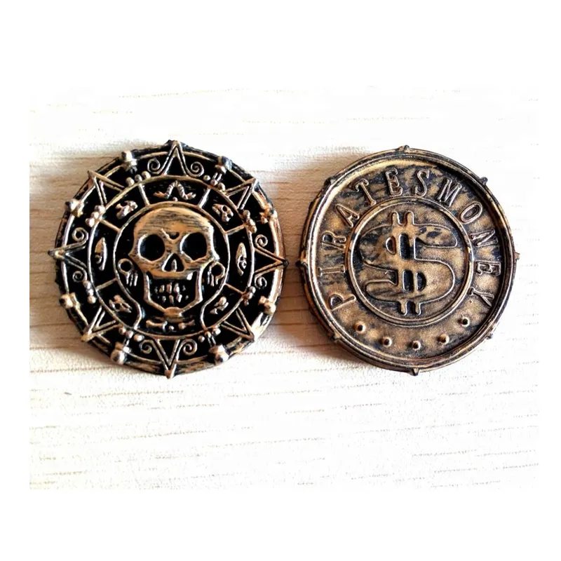 중국 골동품 인도 오래된 해적 동전