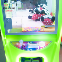 Jeu d'arcade de compétences, nouvelle boîte super colorée, jouet à griffes + machine à griffes superbox