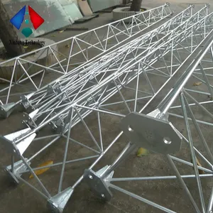 Mástil de antena telescópico de aluminio para torre de comunicación