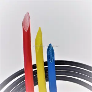 Rubber Wire Sleeve Silicone Rubber Braided Fiber Glass Wire Sleeve