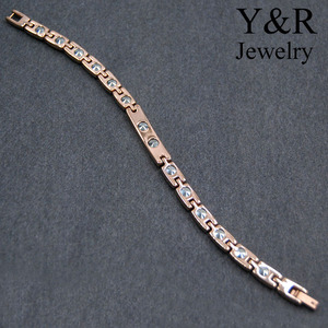 Dames <span class=keywords><strong>bio</strong></span> énergie germanium bracelet en acier inoxydable or <span class=keywords><strong>rose</strong></span> germanium bracelet <span class=keywords><strong>de</strong></span> santé <span class=keywords><strong>de</strong></span> puissance - Product Image 4